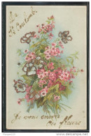 35 - De SAINT COULOMB, Je Vous Envoie Ces Fleurs,  (paillettes) - Saint-Coulomb