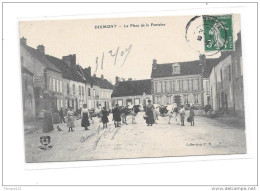 89 - DIXMONT : Place De La Fontaine, Troupeau De Vaches - Dixmont