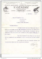 Correspondance 1920 : V. GENDRE, Constructeur Mécanicien à FRIBOURG (Suisse) - Suiza