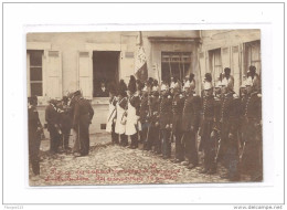 43 - Carte Photo De SAUGUES : Revue Des Sapeurs Pompiers, Distribution Des Récompenses - Saugues