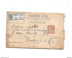 Courrier Recommandé 1920 Expédié De  LIVERPOOL Vers DOLLON - Taxe