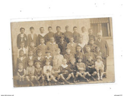 69 - Carte Photo CALUIRE : Un Groupe D'enfants Et L'instituteur, - Caluire Et Cuire