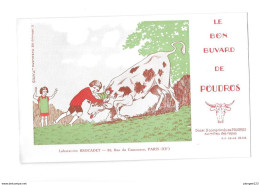 Buvard Publicitaire : Le Bon Buvard De POUDROS, Laboratoire BROCADET à PARIS 15 Ième, Illustré A. De Masquard - Farm