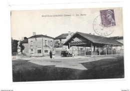 86 - MONTS SUR GUESNES : Les Halles, Voiture Ancienne - Monts Sur Guesnes