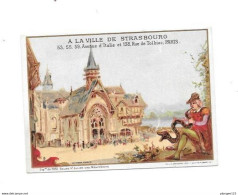 Chromo Calendrier 1900 Au Verso, A LA VILLE DE STRASBOURG, PARIS - Formato Piccolo : ...-1900