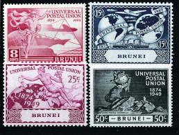 BRUNEI 1949  UPU  SET  MNH/MH - Brunei (...-1984)