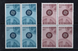 NEDERLAND PAYS BAS  BLOC DE 4 EUROPA CEPT XX MNH 1967 - 1967