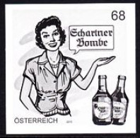 AUSTRIA(2015) Schartner Bombe. Black Print. - Proofs & Reprints