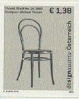 AUSTRIA(2004) Chair. Black Print. Design Austria. - Probe- Und Nachdrucke