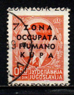 ITALIA REGNO - ZONA OCCUPATA FIUMANO KUPA- 1941 - VALORE DA 0,50 - USATO - Fiume & Kupa