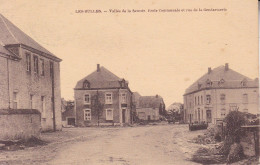 LES BULLES Ecole Communale Et Rue De La Gendarmerie Vallée De La SEMOIS CHINY Postée Vers Bruxelles En 1927 Dos Divisé - Chiny