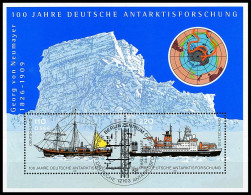 BRD MiNr. Block 57 (2229-2230) O 100 Jahre Deutsche Antarktisforschung, Gestemp. - 2001-2010