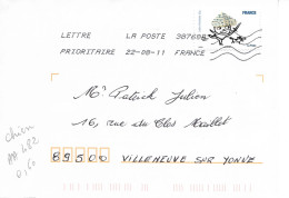 FRANCE AA 482 - 2010 - Sourires - Pliages -  Enfant Et Son Chien -   Enveloppe Entière OBL. 2011 / - Cartas & Documentos