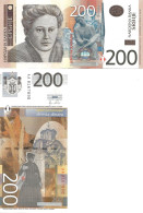 Serbia 200 Dinars 2011 P-58a UNC - Servië