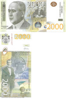 Serbia 2000 Dinars 2012 P-61b UNC - Serbia