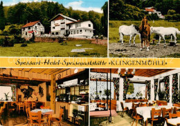 73862692 Gemuenden  Main Spessart Hotel Speisegaststaette Klingenmuehle Gastraeu - Gemünden