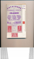 Catalogue De Cotation Henri Thiaude Des Timbres Poste France  Avril 1941 ( Mauvais état  ) - Francia