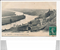 Carte De MANTES  L' Ermitage Saint Sauveur Et La Seine  ( Recto Verso ) - Mantes La Jolie