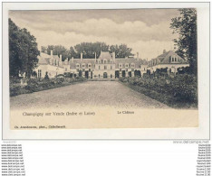 Carte  De  Champigny Sur Veude Le Château ( Pliure Très Prononcée Sur Le Coin En Bas à Droite )( Recto Verso ) - Champigny-sur-Veude