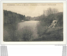 Carte De MONTMERRET  Environs De Mortrée Un Des étangs Et La Cascade De Blanche Lande  ( Recto Verso ) - Mortree