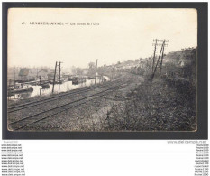 Carte De Longueil Annel  ( Péniche  Voie Ferrée  ( Sans Train ))( Recto Verso ) - Longueil Annel