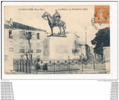 Carte De Rivesaltes  Statue Du Maréchal Joffre  ( Recto Verso ) - Rivesaltes
