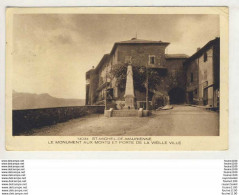 ## PEU COURANTE ## Carte De Saint Michel De Maurienne Monument Aux Morts ( état Moyen ) ( Recto Verso ) - Saint Michel De Maurienne