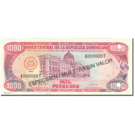 Billet, Dominican Republic, 1000 Pesos Oro, 1996, 1996, Specimen, KM:158s1, SPL - Dominicana