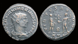 Numerian AE Antoninianus Emperor Receiving Victory On Globe From Jupiter - The Tetrarchy (284 AD To 307 AD)