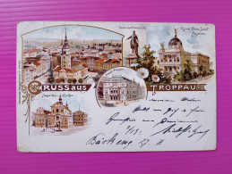 Alte AK Ansichtskarte Postkarte Troppau Opava Sudetenland Deutsches Reich Litho Allemagne Tschechien Alt Old Card Karte - Sudeten