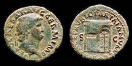 Nero AE As Temple Of Janus - The Julio-Claudians (27 BC To 69 AD)