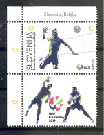 SLOVENIA  2019,SPORT,EUROPEAN CHAMPIONSHIP VOLLEYBALL,MNH, - Slowenien