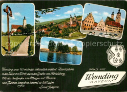 42953119 Wemding Marktplatz Totalansicht Wallfahrtskirche Waldsee Wemding - Wemding