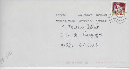 FRANCE AA 504 - 2010 - Voeux- Mère, Fillette -enveloppe Entière OBL.Janvier 2011 + - Storia Postale