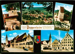 42953074 Pappenheim Mittelfranken Panorama Marktplatz Rathaus  Pappenheim - Pappenheim