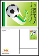 BURUNDI 2023 - STATIONERY CARD - FOOTBALL SOCCER AFRICA CUP OF NATIONS IVORY COAST COTE D' IVOIRE - Africa Cup Of Nations