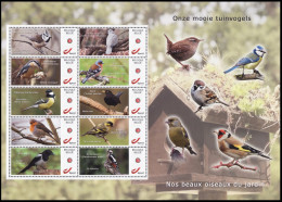 DUOSTAMP/MYSTAMP** - Les Beaux Oiseaux De Nos Jardins / Onze Mooie Tuinvogels / Unsere Wunderschönen Gartenvögel - Specht- & Bartvögel