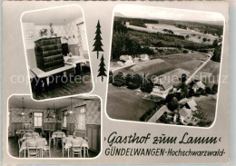 42952241 Guendelwangen Gasthof Zum Lamm Kachelofen Gaststube Fliegeraufnahme Gue - Bonndorf