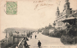 MONACO - Monte Carlo - Vue Sur Le Casino Et Les Terrasses - LL - Carte Postale Ancienne - Monte-Carlo