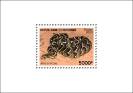 BURUNDI 2023 SHEET - SNAKE SNAKES SERPENT SERPENTS REPTILES - LUXURY MNH - Serpents