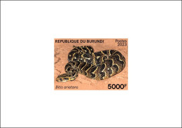 BURUNDI 2023 DELUXE PROOF -  SNAKE SNAKES SERPENT SERPENTS REPTILES - MNH - Serpents