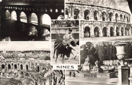 FRANCE - Nimes - Le Pont Du Gard - Les Arènes  - Vue Des Arènes - Jardins De La Fontaine - Carte Postale Ancienne - Nîmes