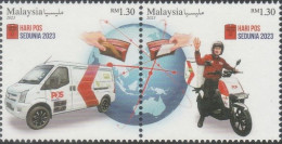 Malaysia 2023 World Post Day Stamps 2v MNH - Malaysia (1964-...)