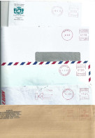Ema Neopost, Satas, Secap De Nouvelle Calédonie _ 5 Enveloppes Entières - Cartas & Documentos