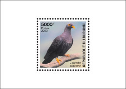 BURUNDI 2023 SHEET 1V - BIRDS OISEAUX - DOVE DOVES PIGEON PIGEONS - LUXURY MNH - Pigeons & Columbiformes