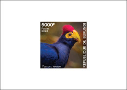 BURUNDI 2023 DELUXE PROOF - BIRDS OISEAUX - TURACO TAURACO TOURACO - MNH - Cuckoos & Turacos
