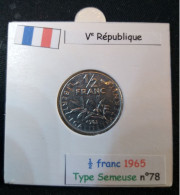 France 1965 1/2 Franc Type Semeuse (réf Gadoury N°429) - 1/2 Franc