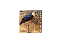 BURUNDI 2023 DELUXE PROOF - MARABOUT STORK ECHASSIER ECHASSIERS - MNH - Storchenvögel