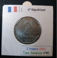 France 1993 2 Francs Type Jean Moulin (réf Gadoury N°548) - 2 Francs
