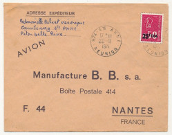 REUNION - Enveloppe Affr 25F CFA Bequet - Cad 974 Ste Anne Réunion - 20/9/1971 - Covers & Documents